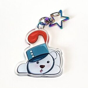 “Marching Band Bear” Acrylic Keychain