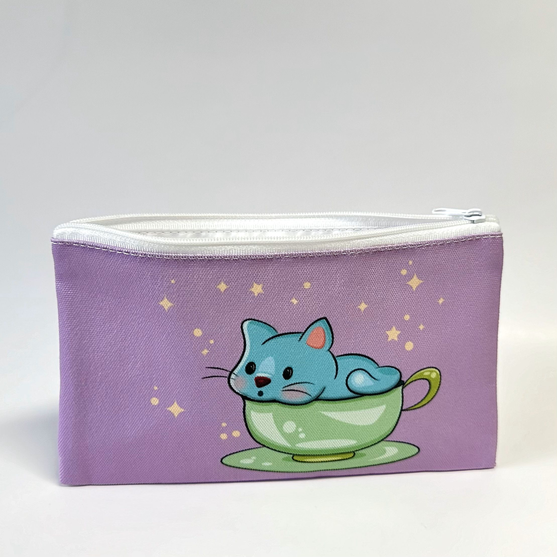 "Tea Cup Cat" Accessories Bag - Image 2