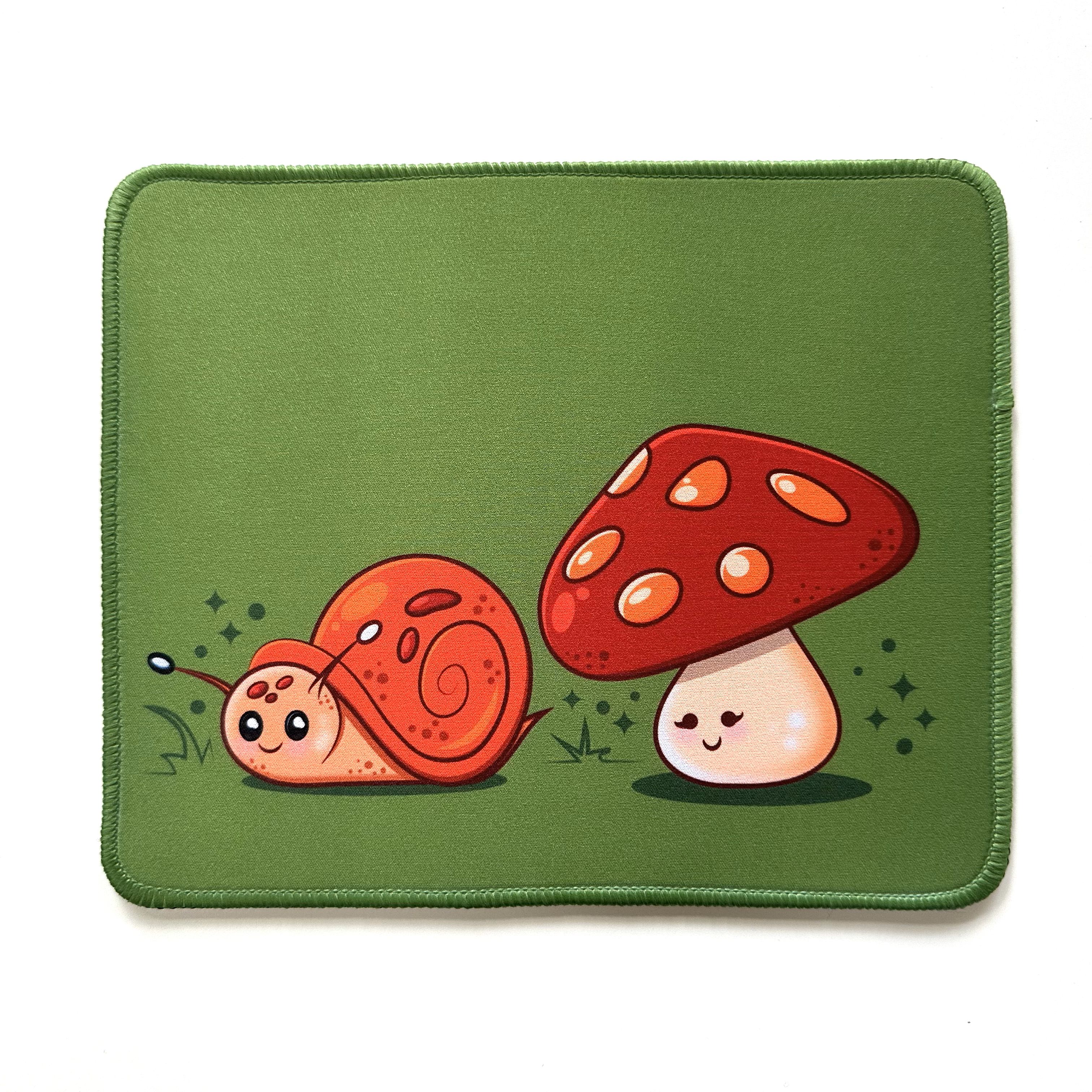 Mouse Pad Snail & Mushroom