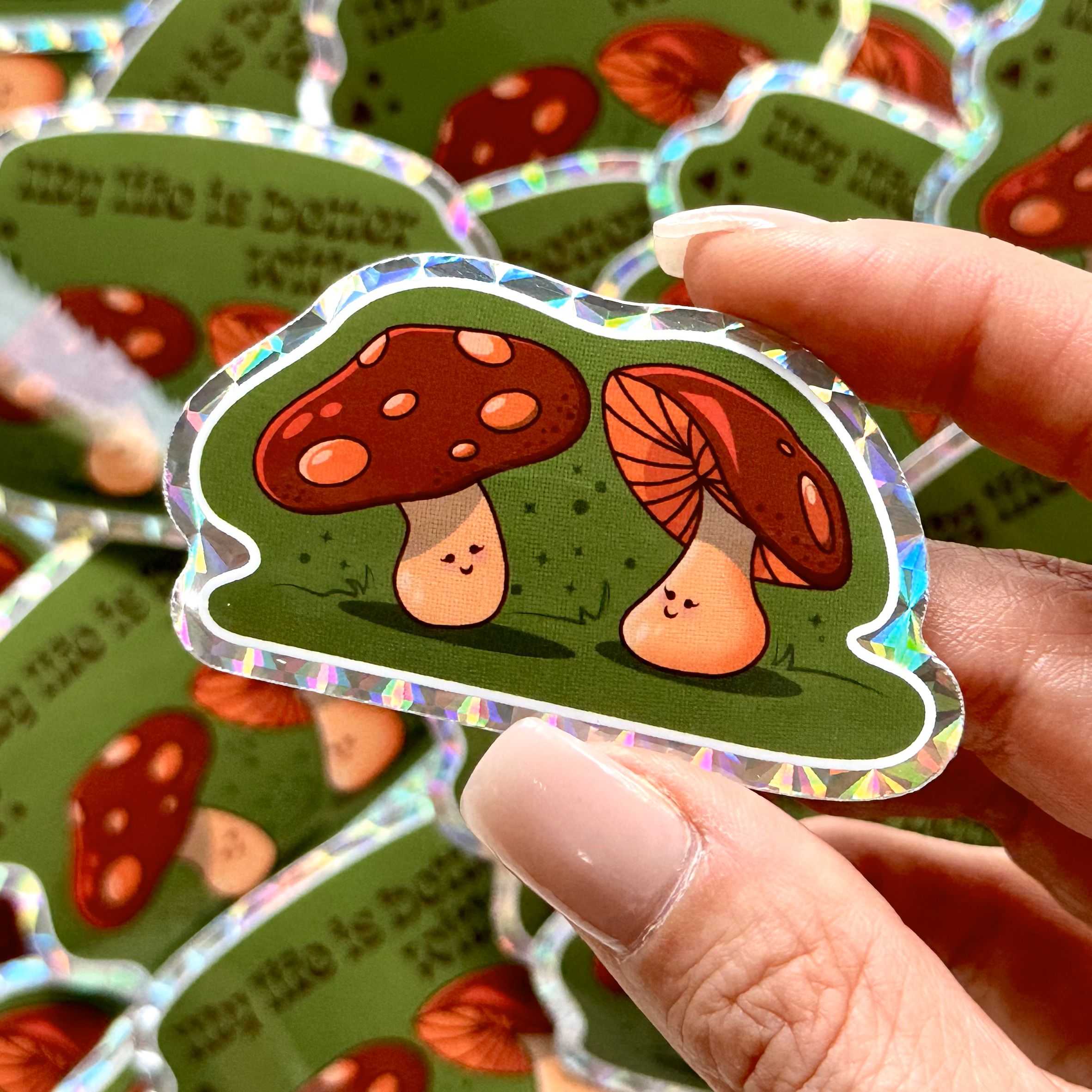 Mushrooms Sticker - Image 5