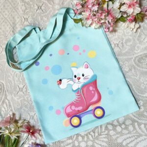 "Cat in Skate" Tote Bag