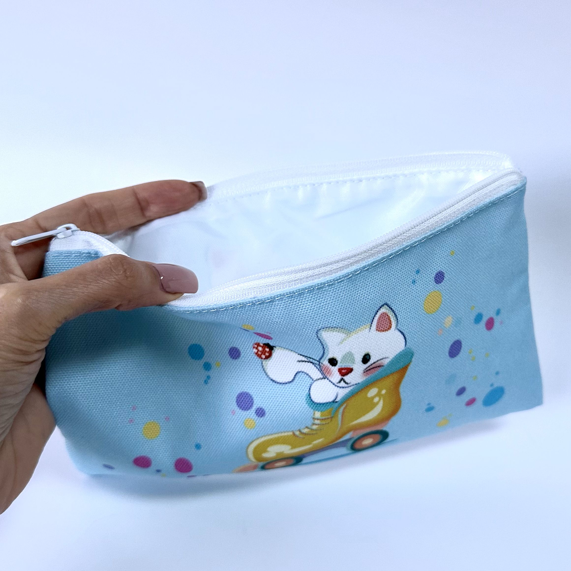 "Cat in Skate" Accessories Bag - Image 6