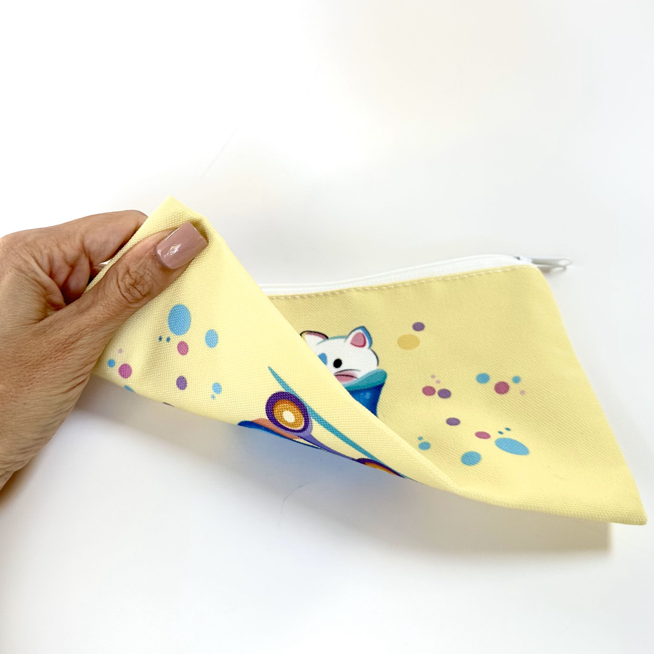 "Cat in Skate" Accessories Bag - Image 9