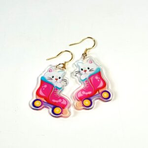 "Cat in Skate" Earrings