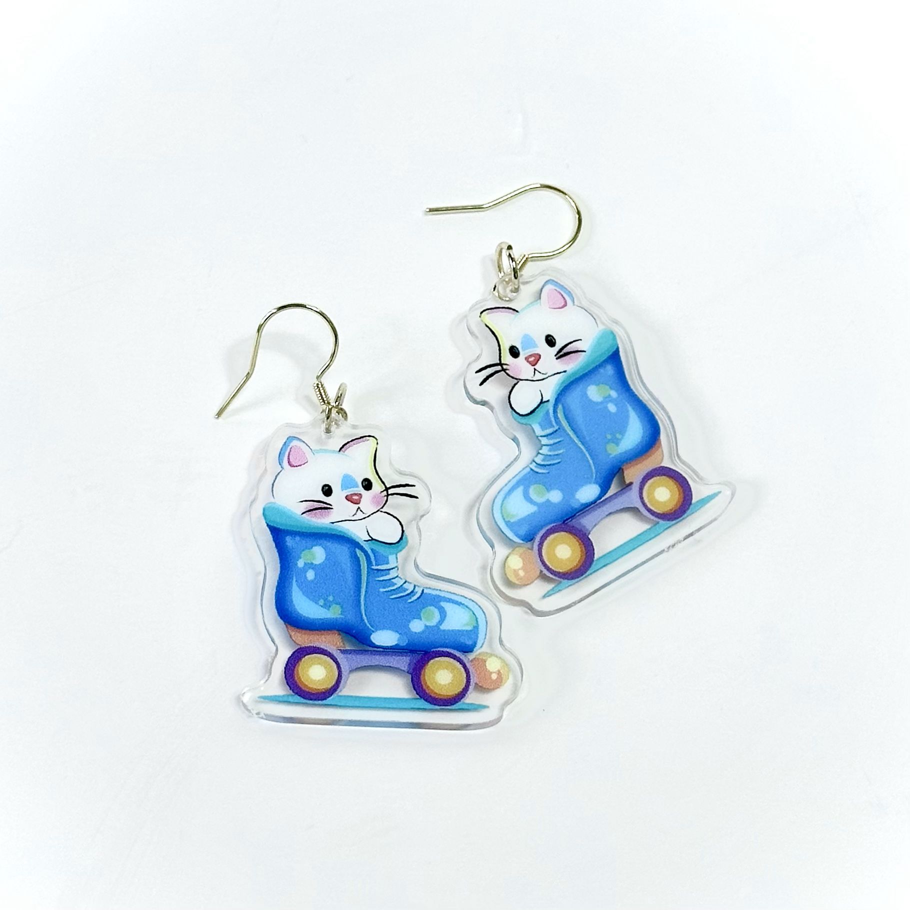 "Cat in Skate" Earrings - Image 3