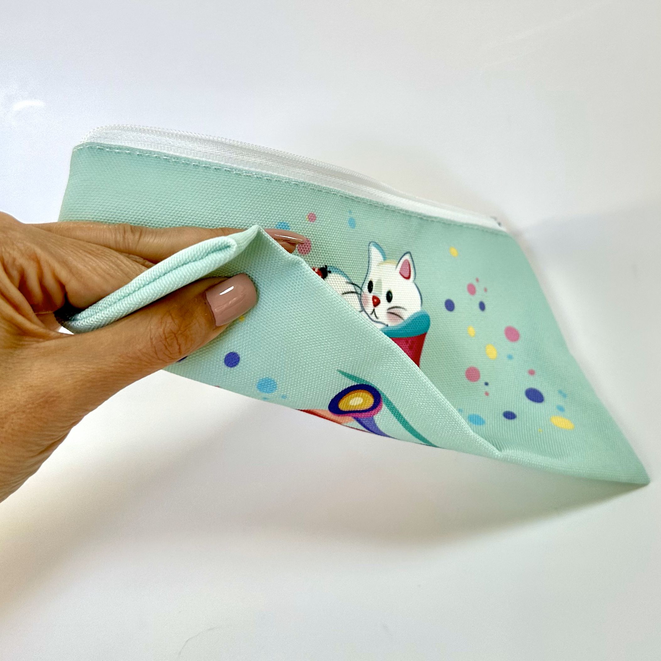 "Cat in Skate" Accessories Bag - Image 4
