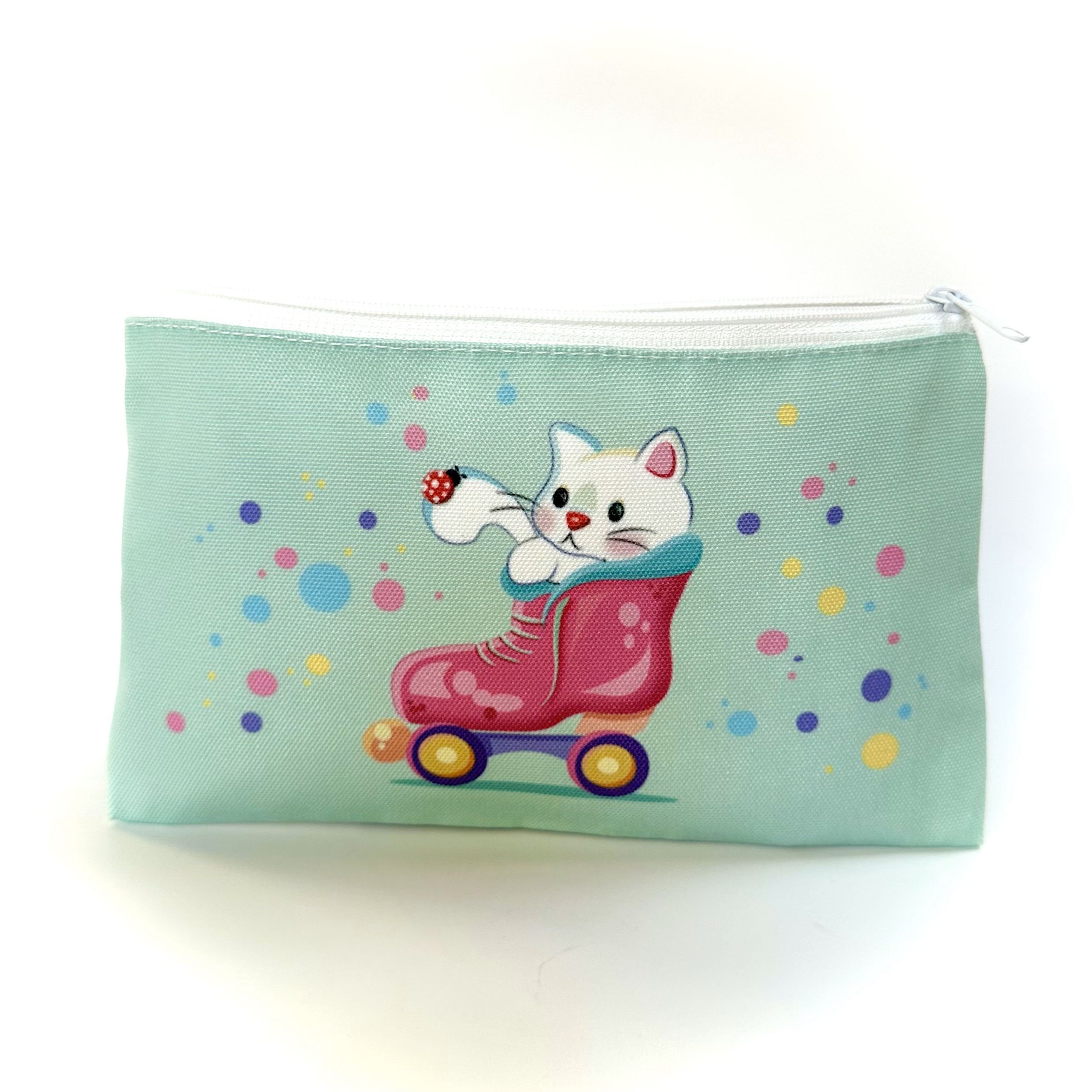 "Cat in Skate" Accessories Bag - Image 2