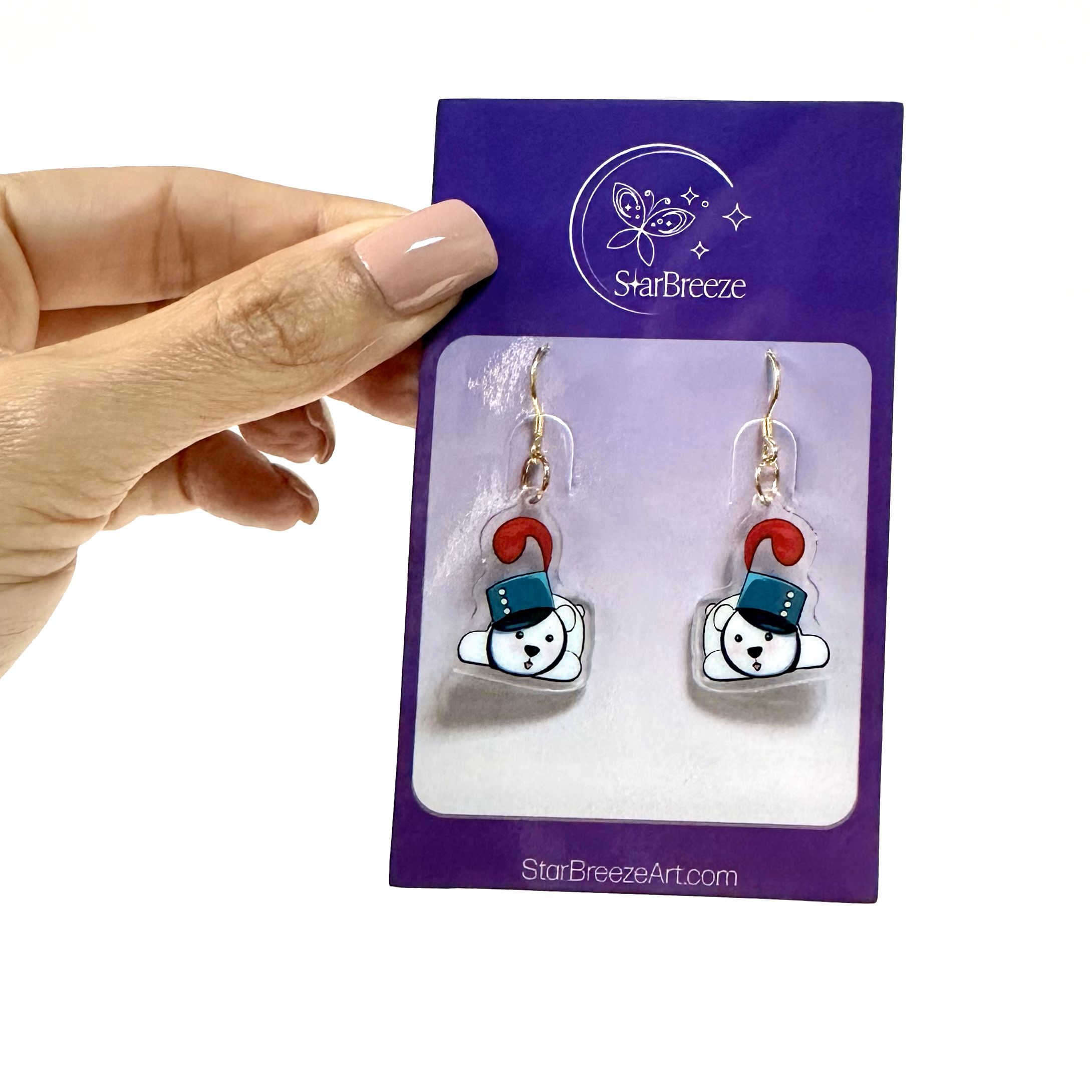 "Marching Band Bear" Earrings - Image 3