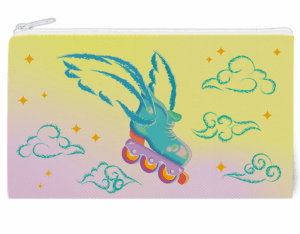 "Inline Skates with Wings" Accessories Bag - 2 colors