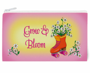 "Skate with Flowers" Accessories Bag