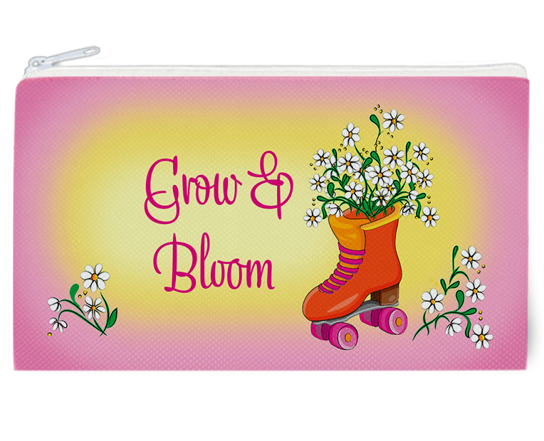 "Skate with Flowers" Accessories Bag