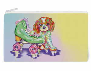 "Puppy and Skate" Accessories Bag