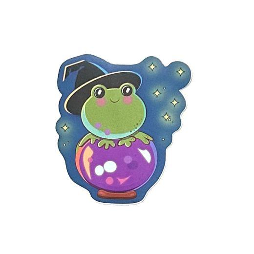 Froggo on Crystal Ball Sticker