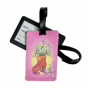 "Skate and Flowers" Luggage Tag