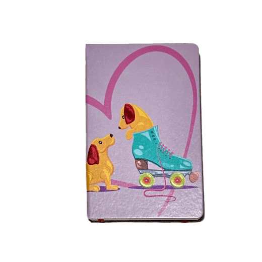 Doggos and Skate Leatherette Hard Cover Dotted Notebook - Image 4