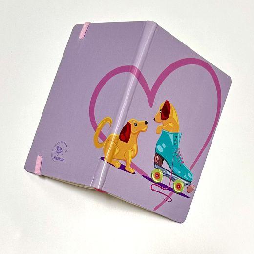 Doggos and Skate Leatherette Hard Cover Dotted Notebook - Image 3