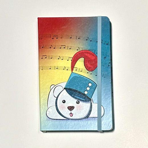 Marching Band Bear Leatherette Hard Cover Dotted Notebook - Image 8