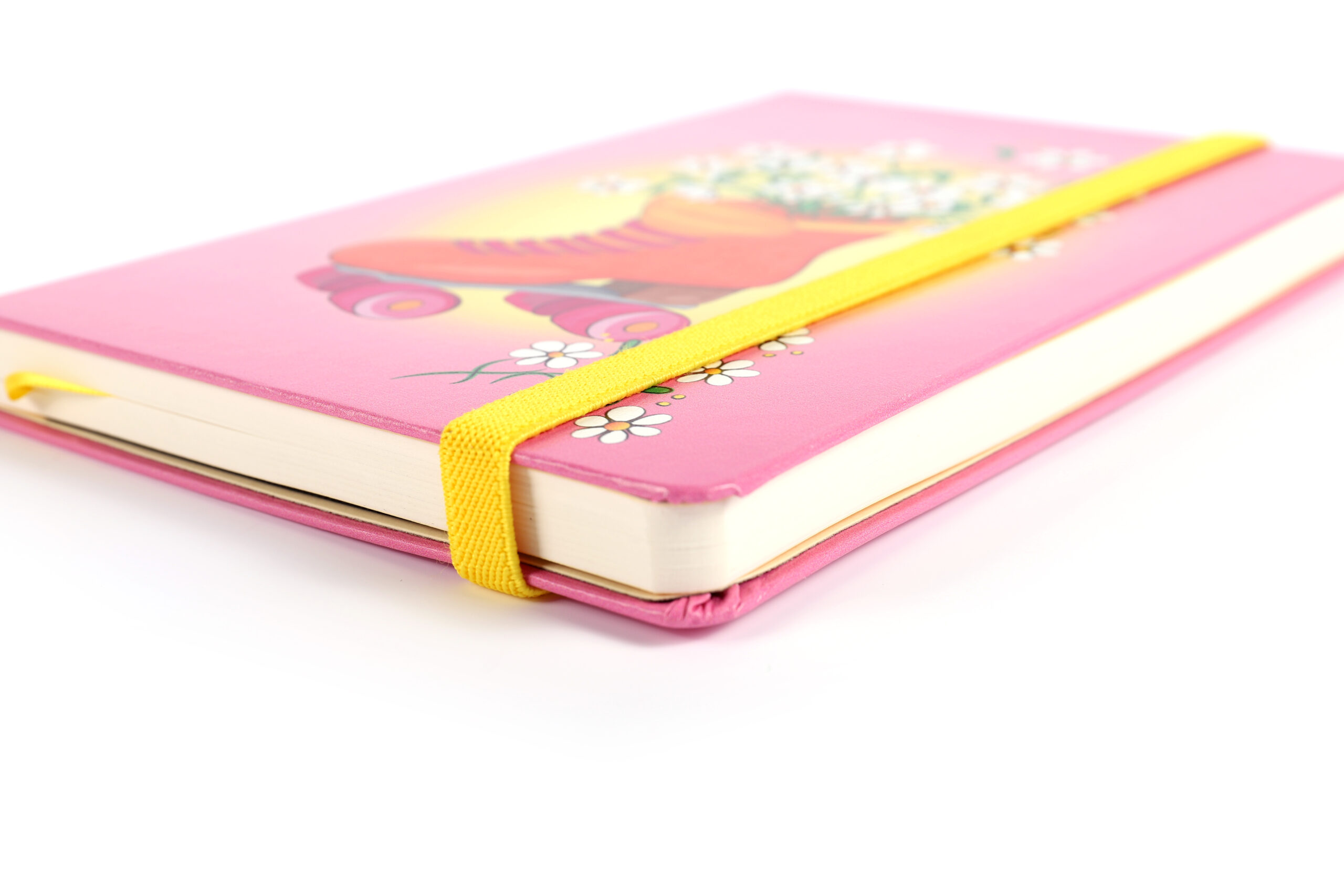 Skate & Flowers Leatherette Hard Cover Notebook - Image 3
