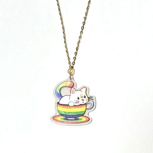 "LGB Tea Cup Cats" Necklaces - Image 2