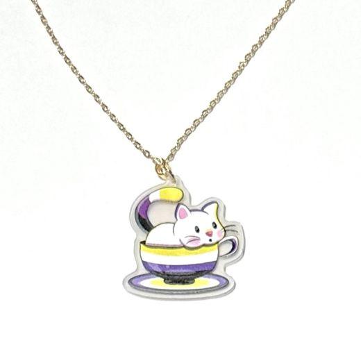 "LGB Tea Cup Cats" Necklaces - Image 4