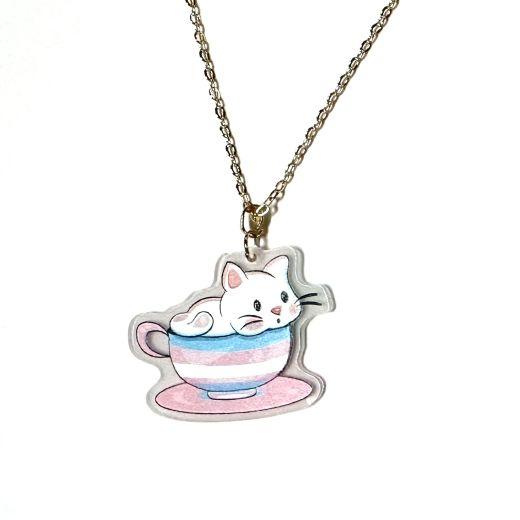 "LGB Tea Cup Cats" Necklaces - Image 3