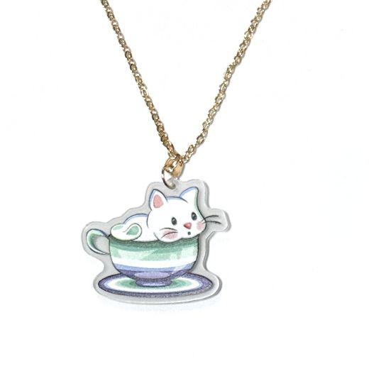 "LGB Tea Cup Cats" Necklaces - Image 7